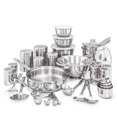 Old Dutch International 36-Piece Kitchen in a Box Cookware Set, Silver