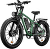 Fat Tire E - Bike 2000W Ebike for Adults, 52V 22.4AH Battery Dual Motor 26" Full Suspension Electric Bicycles 35MPH AWD Mountain E Bike Hydraulic Brakes