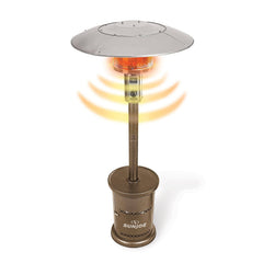 Sun Joe 48,000 BTU Bronze Outdoor Propane Powered Patio Heater with Wheels