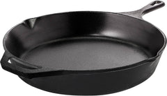 Utopia Kitchen Saute Fry Pan - Chefs Pan, Pre - Seasoned Cast Iron Skillet - Frying Pan 12 inch - Safe Grill Cookware for Indoor & Outdoor Use - Cast