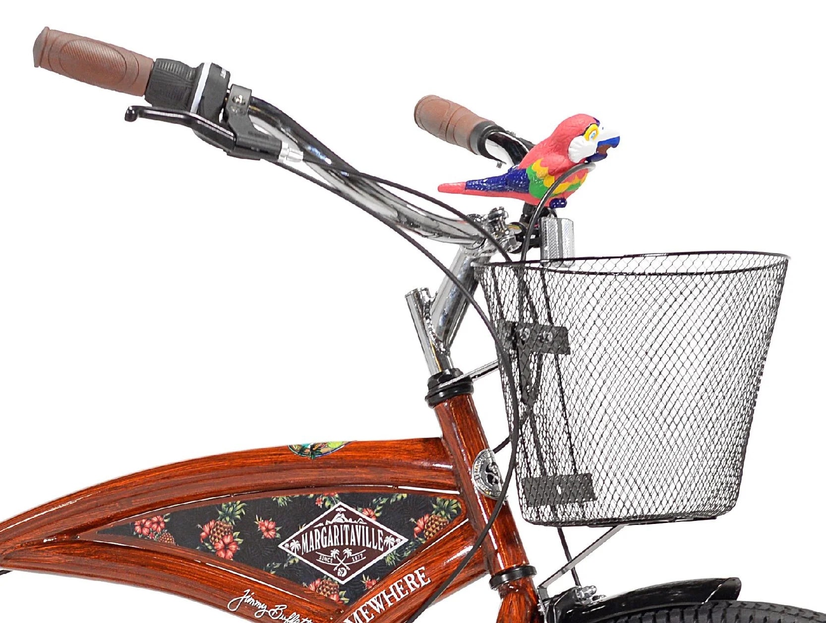 26" Margaritaville Men'S Cruiser Bike, Wood Grain Color