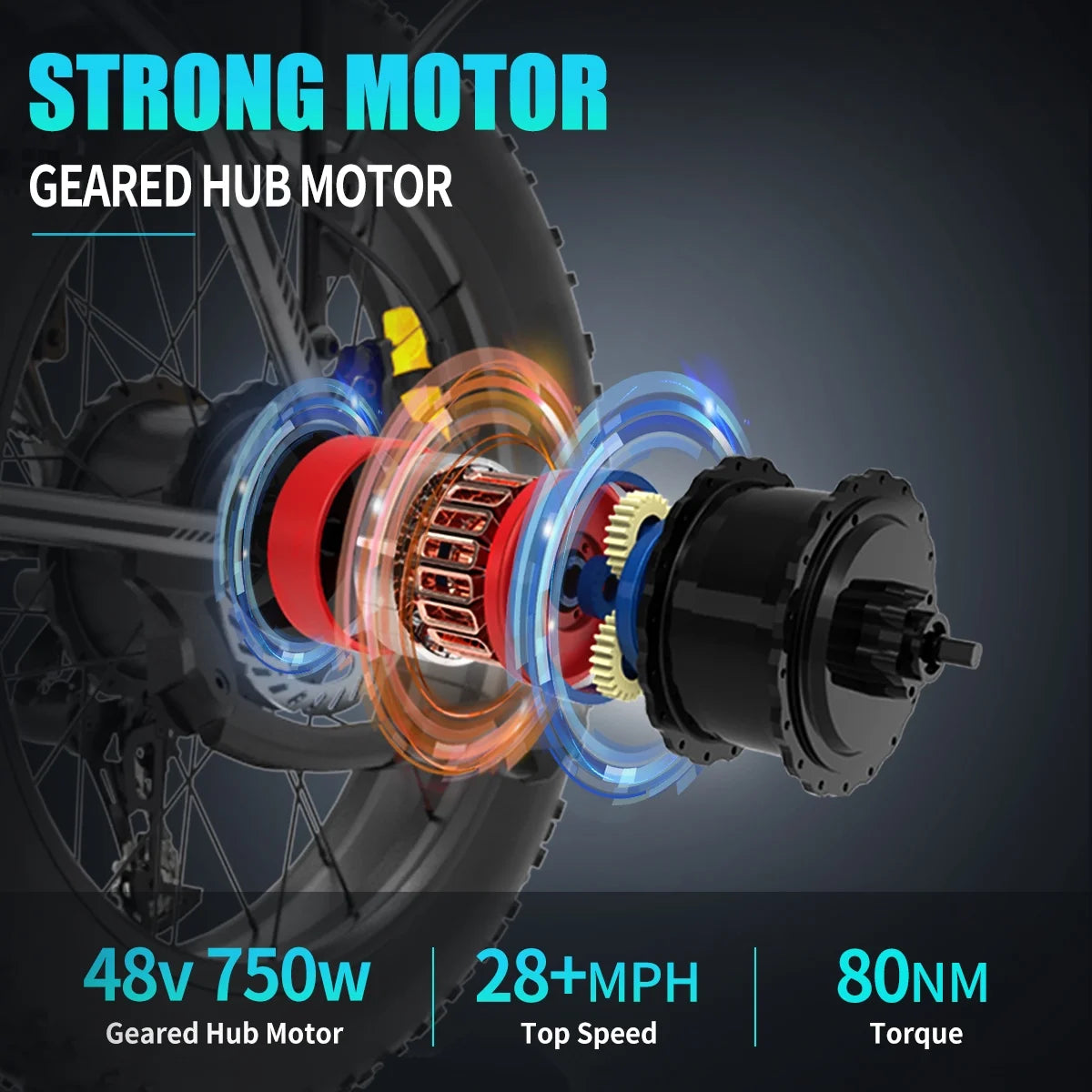 Aostirmotor Folding Electric Bike 20 in Fat Tire, with 750W Motor, 48V 12.5AH Removable Lithium Battery, Ebikes for Adults UL2849