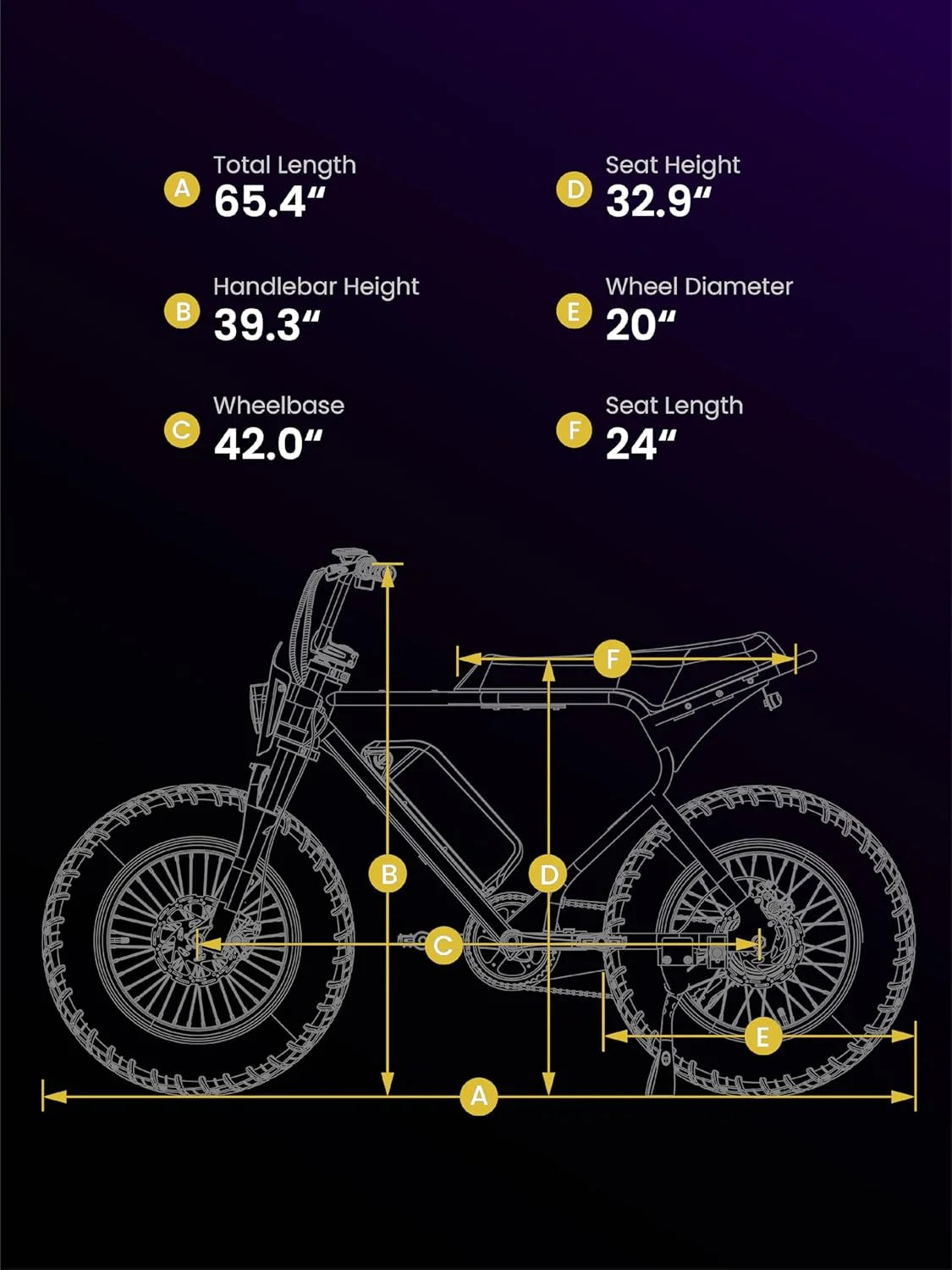 MACFOX X7 Adult Electric Bike, 750W E - Bike, 25 MPH, 48V 13ah Removable Battery, 35 - Mile Range, Hydraulic Brakes, Upgraded 20x5.0 Wide Rear Tire