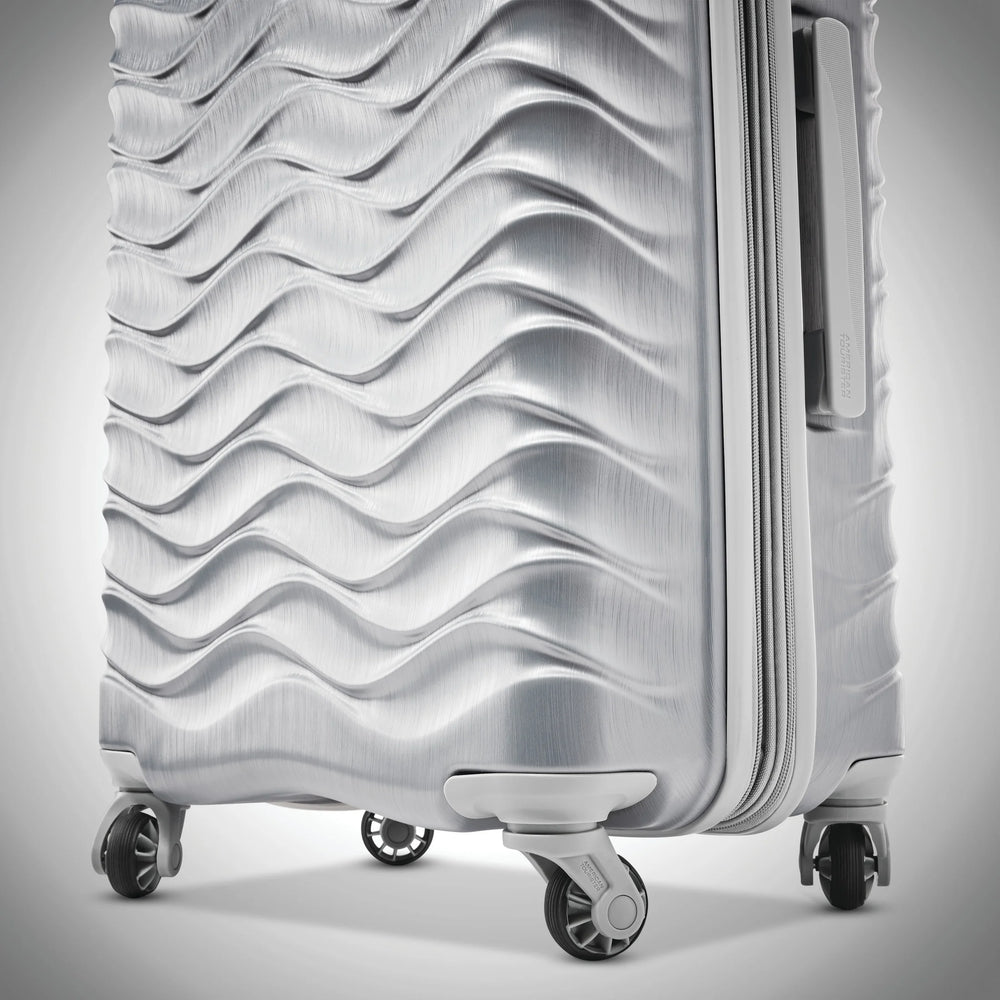 American Tourister Pirouette NXT Hardside Large Checked Luggage with Spinner Wheels - Ultramarine