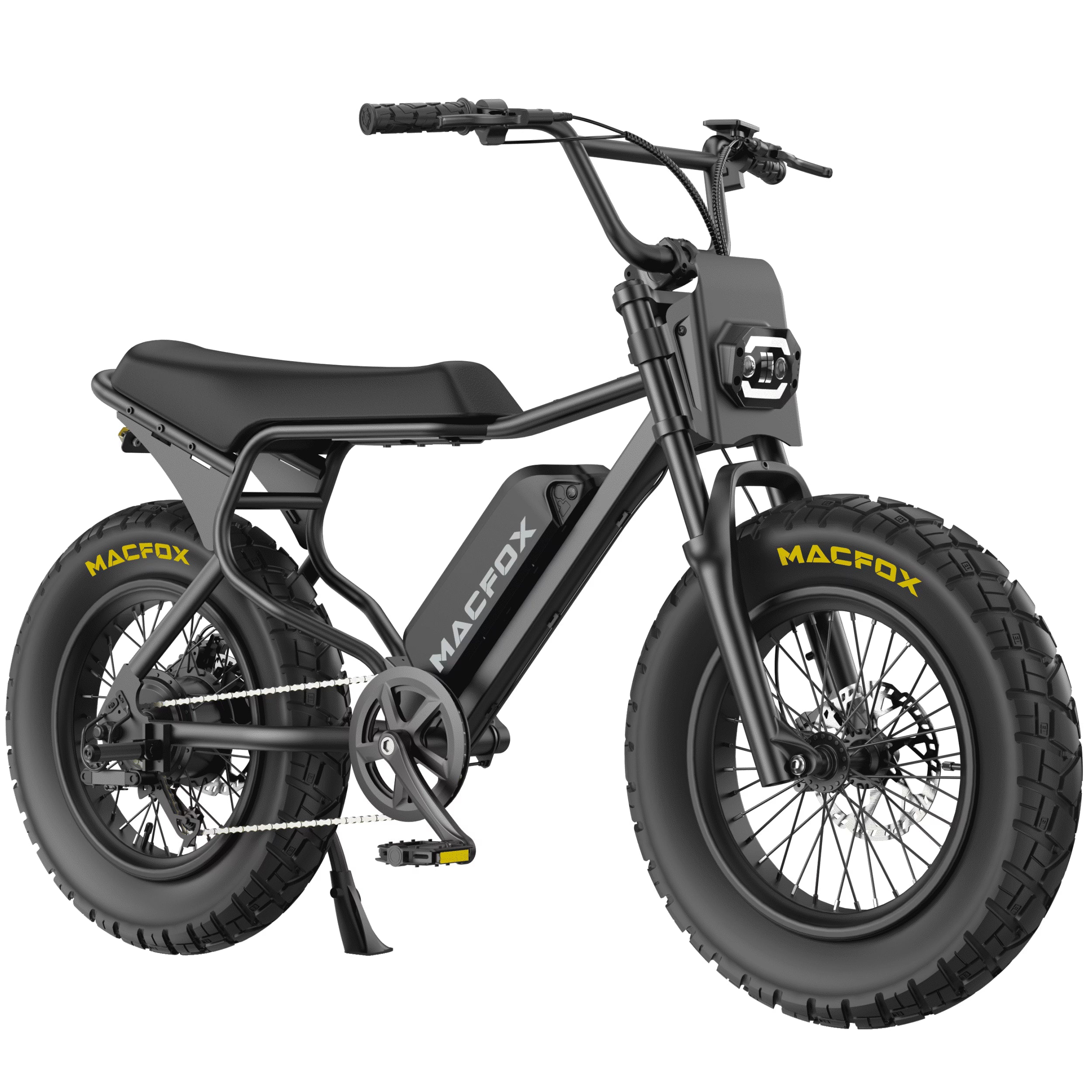 MACFOX X7 Adult Electric Bike, 750W E - Bike, 25 MPH, 48V 13ah Removable Battery, 35 - Mile Range, Hydraulic Brakes, Upgraded 20x5.0 Wide Rear Tire